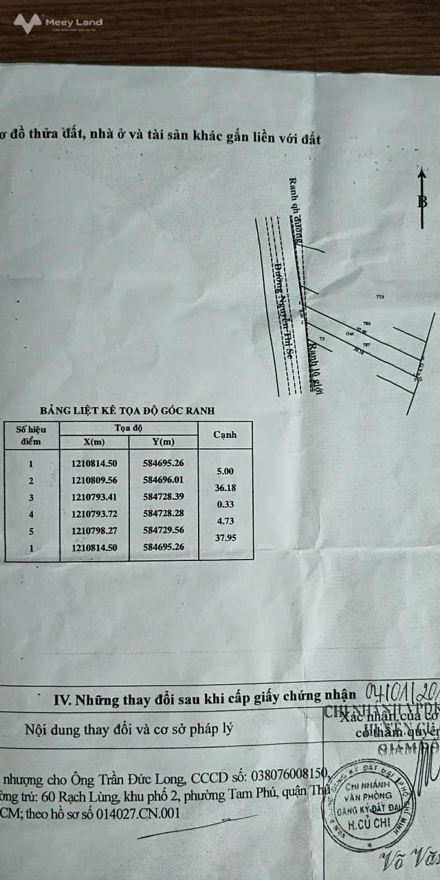 Bán đất X. Tân Thông Hội, H. Củ Chi, Tp. Hồ Chí Minh - Ảnh 3