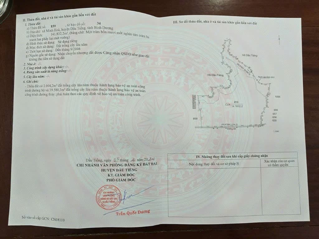 Bán đất Đ. 749B, X. Minh Hoà, H. Dầu Tiếng, T. Bình Dương - Ảnh 3