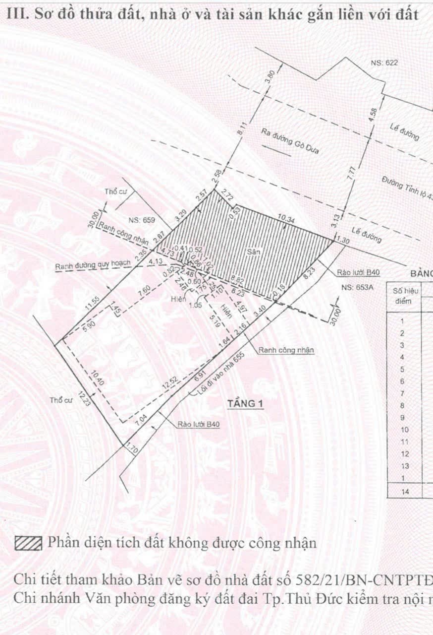 Bán đất P. Tam Bình, Tp. Thủ Đức, Tp. Hồ Chí Minh - Ảnh 2