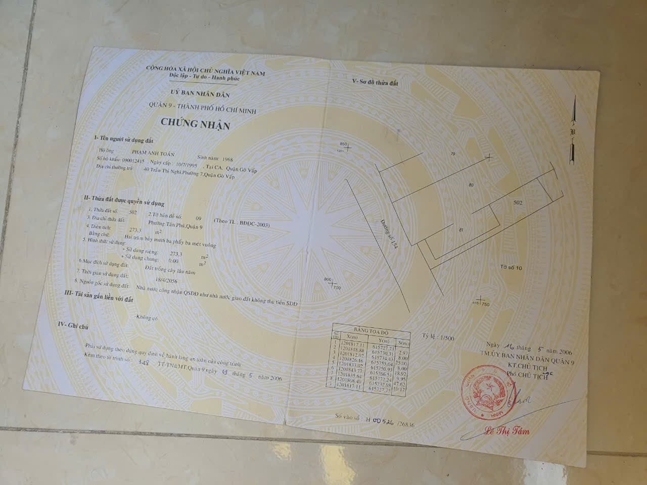 Bán nhà mặt phố Đ. 154, P. Tân Phú, Tp. Thủ Đức, Tp. Hồ Chí Minh - Ảnh 3