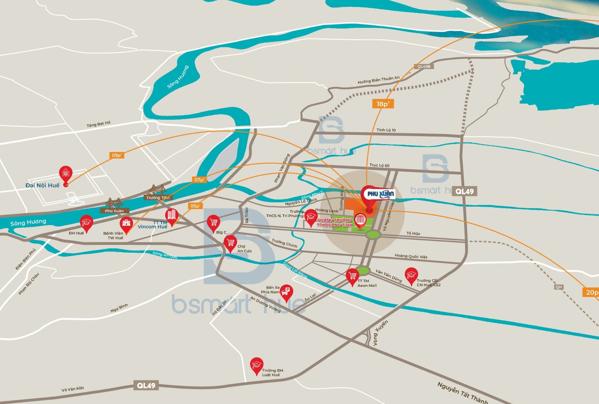 Bán shophouse, nhà phố thương mại Đ. Nguyễn Lộ Trạch, P. Xuân Phú, Tp. Huế, T. Thừa Thiên Huế - Ảnh 2