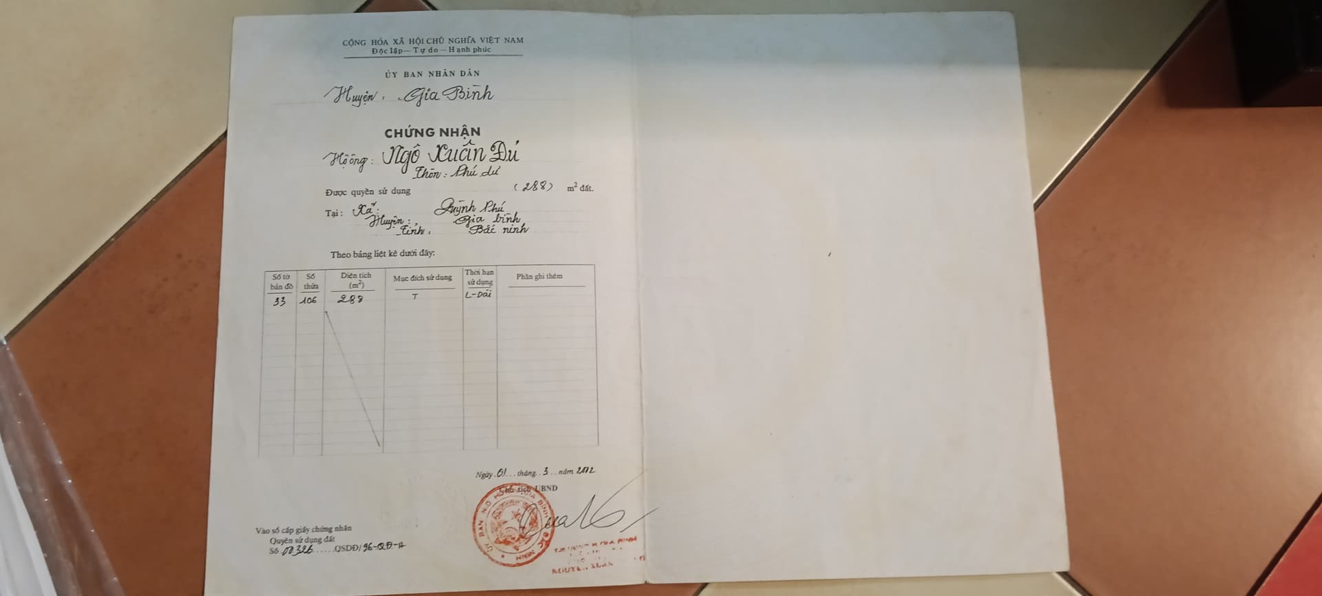 Bán đất Đ. Phú Dư, X. Quỳnh Phú, H. Gia Bình, T. Bắc Ninh - Ảnh 2