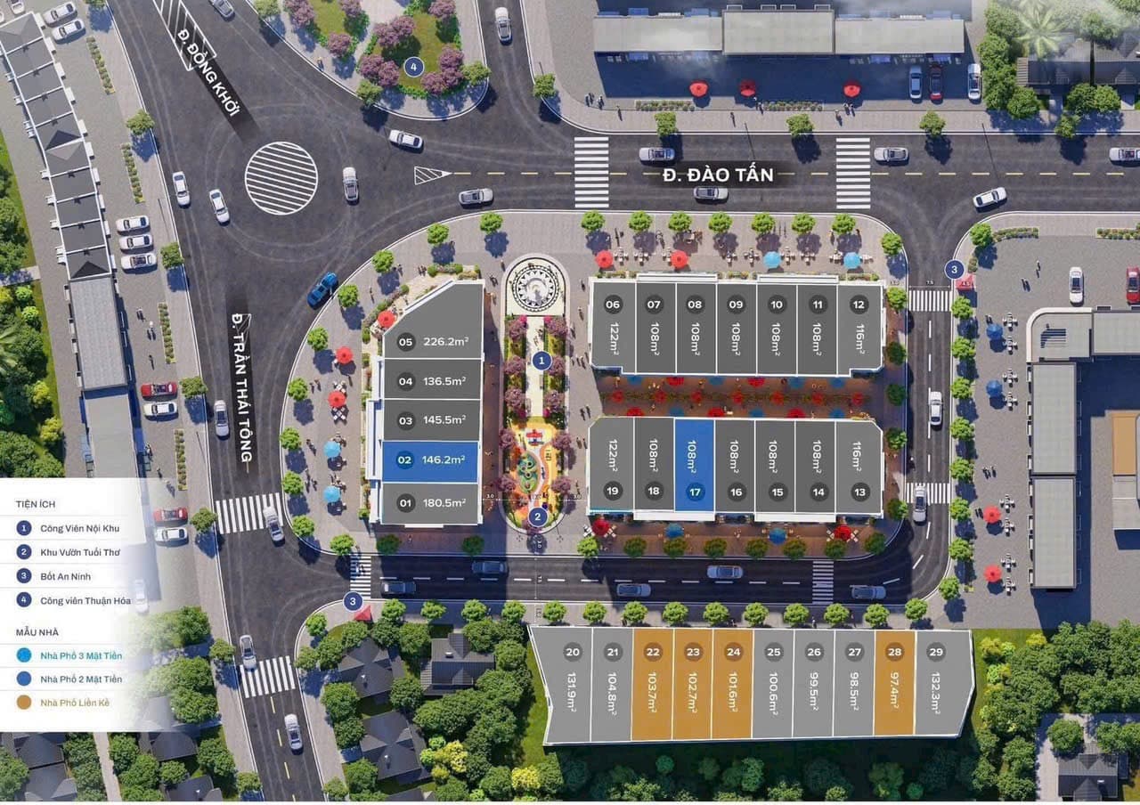 Bán shophouse, nhà phố thương mại Đ. Đào Tấn, P. Trường An, Tp. Huế, T. Thừa Thiên Huế - Ảnh 2