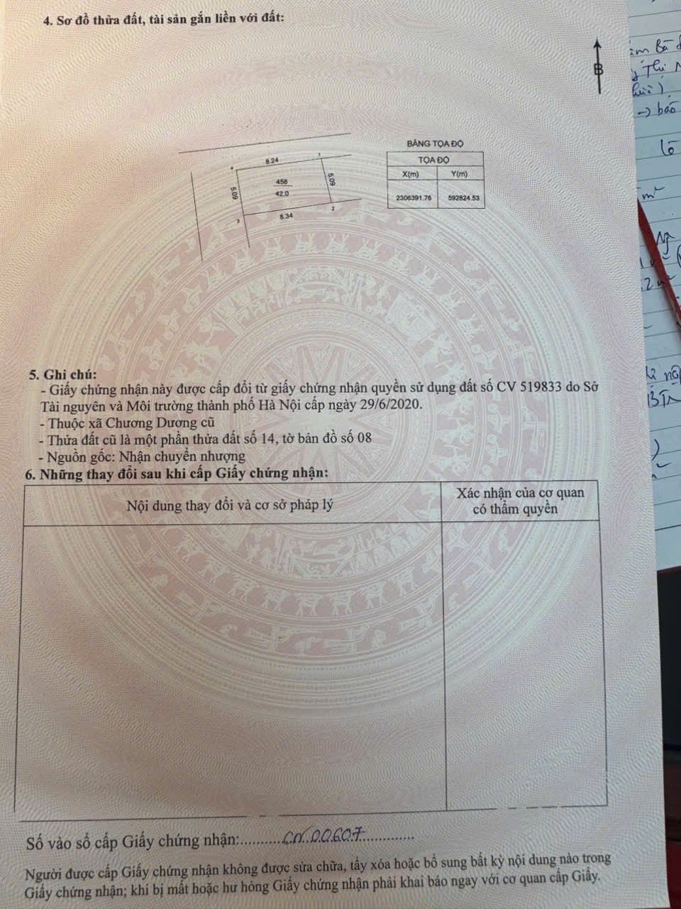 Bán đất X. Chương Dương, H. Thường Tín, Tp. Hà Nội - Ảnh 3