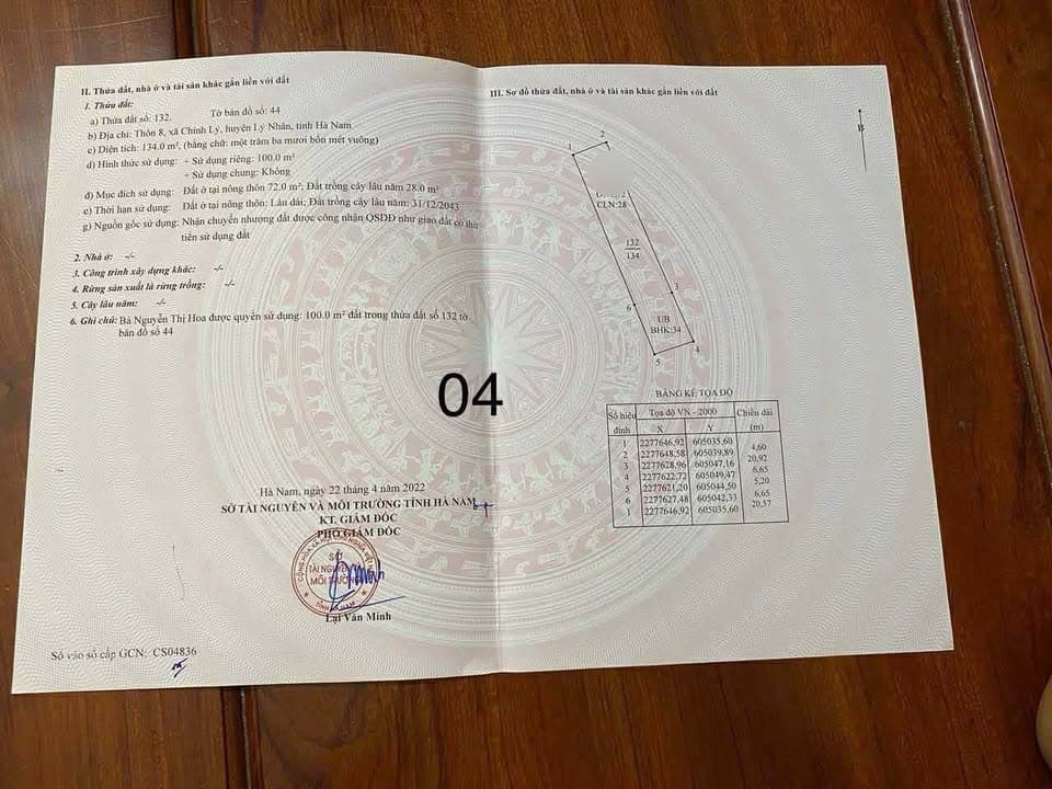 Bán đất X. Chính Lý, H. Lý Nhân, T. Hà Nam - Ảnh 2