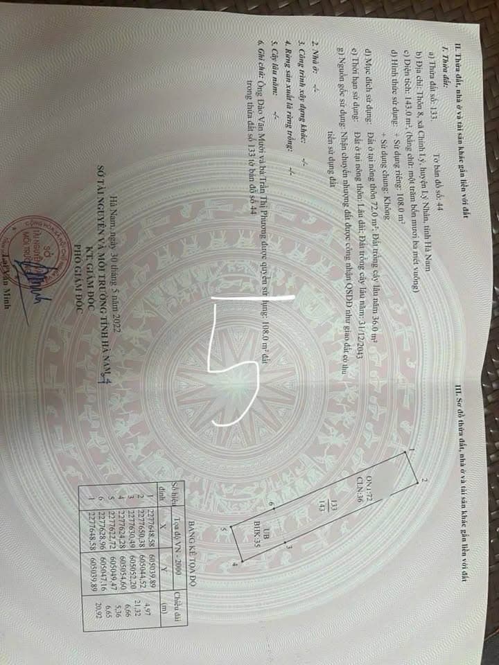 Bán đất X. Chính Lý, H. Lý Nhân, T. Hà Nam - Ảnh 3