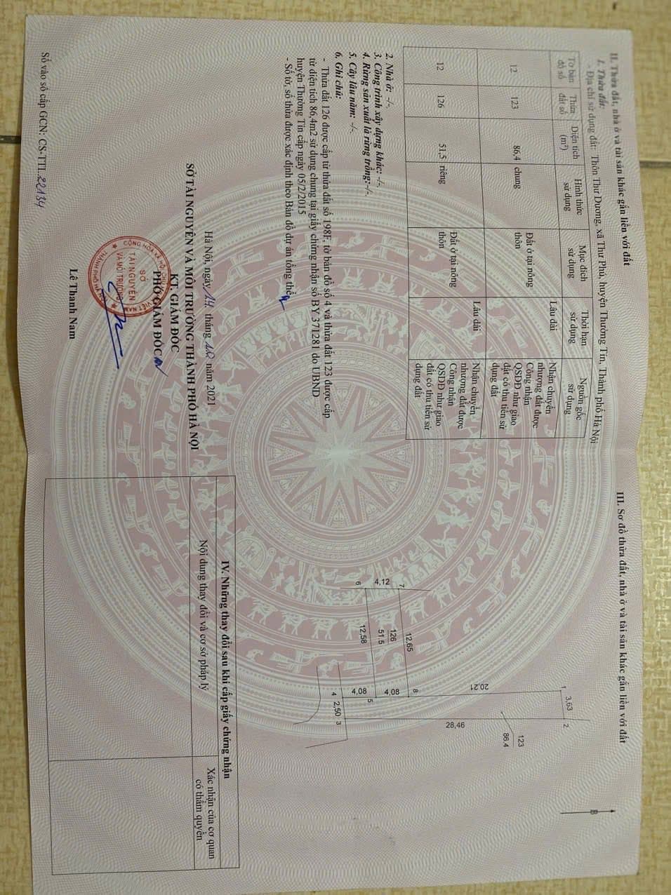 Bán đất X. Hiền Giang, H. Thường Tín, Tp. Hà Nội - Ảnh 3