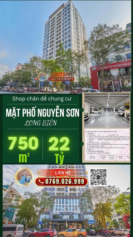 Bán shophouse, nhà phố thương mại Đ. Nguyễn Sơn, Q. Long Biên, Tp. Hà Nội