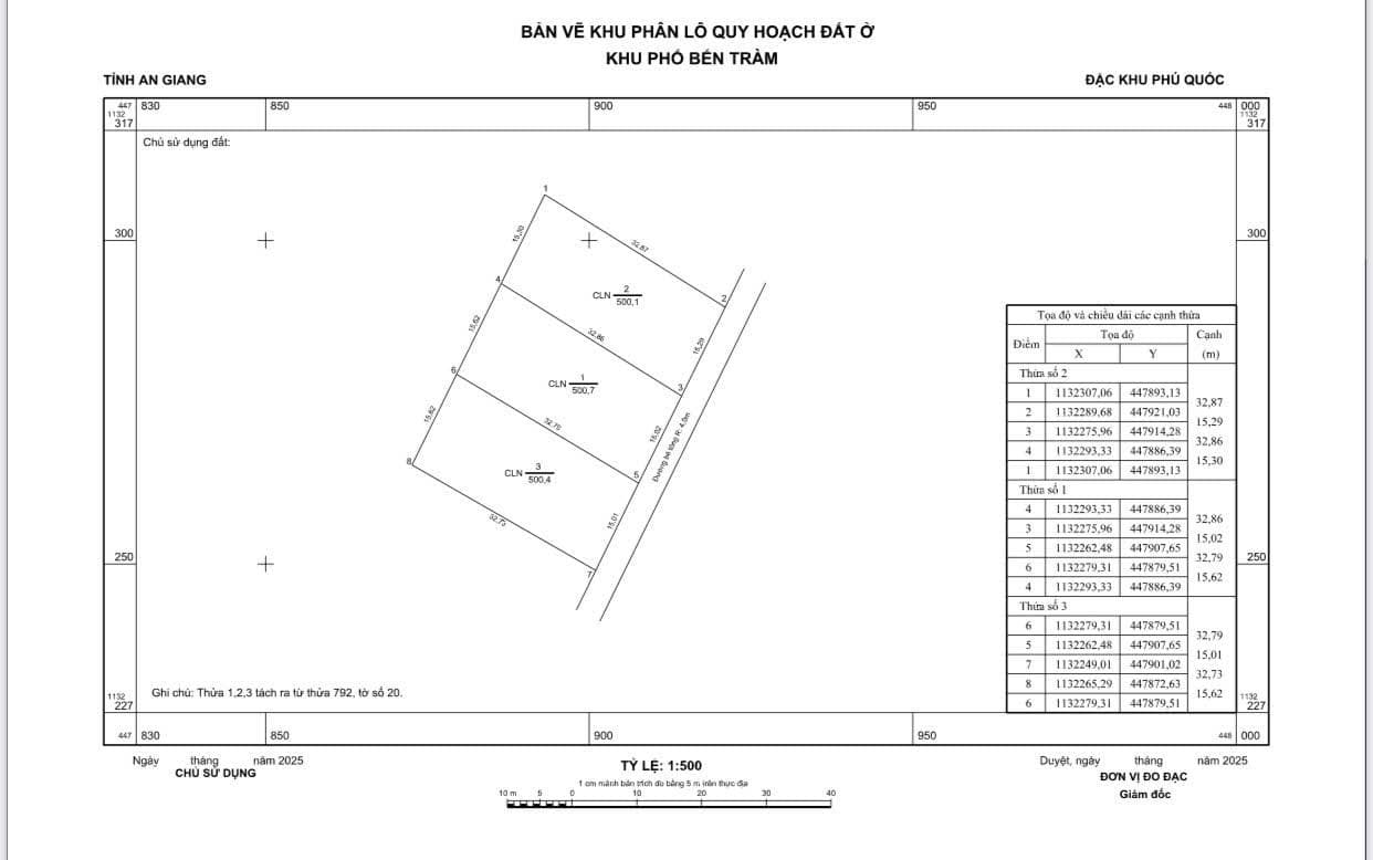 Bán đất Đ. Bến Tràm, Tp. Phú Quốc, T. Kiên Giang - Ảnh 3