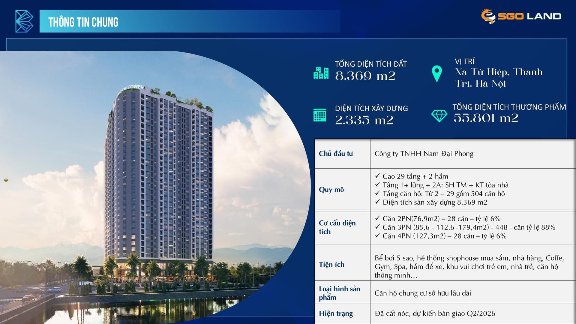 Bán căn hộ chung cư Blue Gem Tower, Đ. Nguyễn Bồ, X. Tứ Hiệp, H. Thanh Trì, Tp. Hà Nội - Ảnh 3