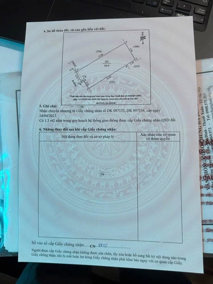 Bán đất P. Hà Huy Tập, Tp. Vinh, T. Nghệ An
