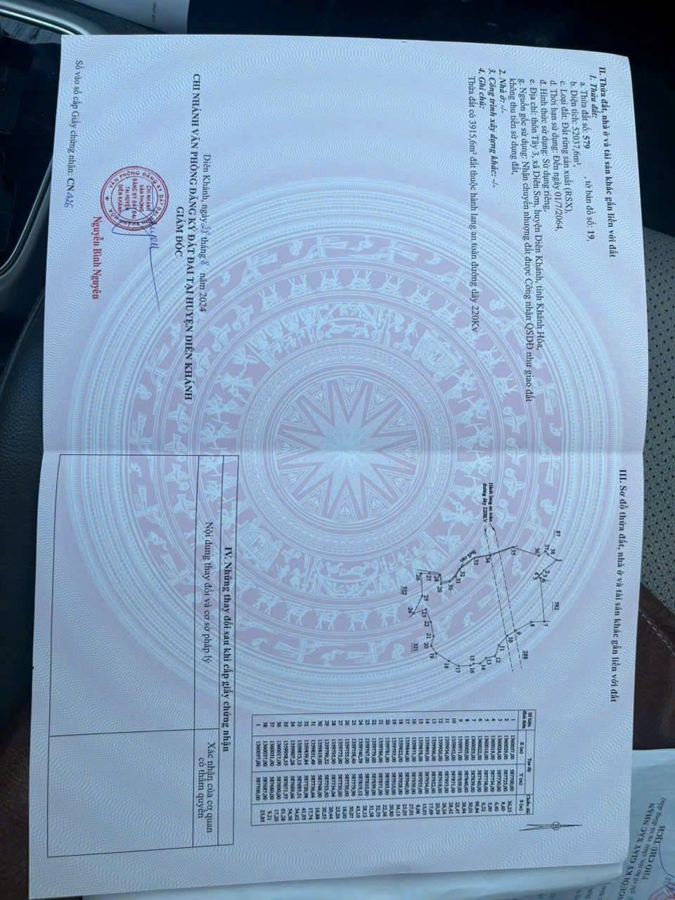 Bán đất H. Diên Khánh, T. Khánh Hòa