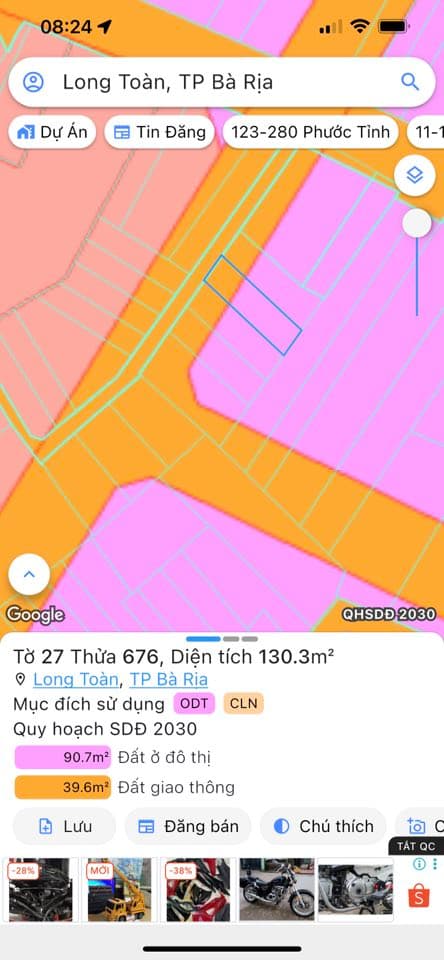 Bán đất Đ. Nguyễn Mạnh Hùng, P. Long Toàn, Tp. Bà Rịa, T. Bà Rịa - Vũng Tàu - Ảnh 2