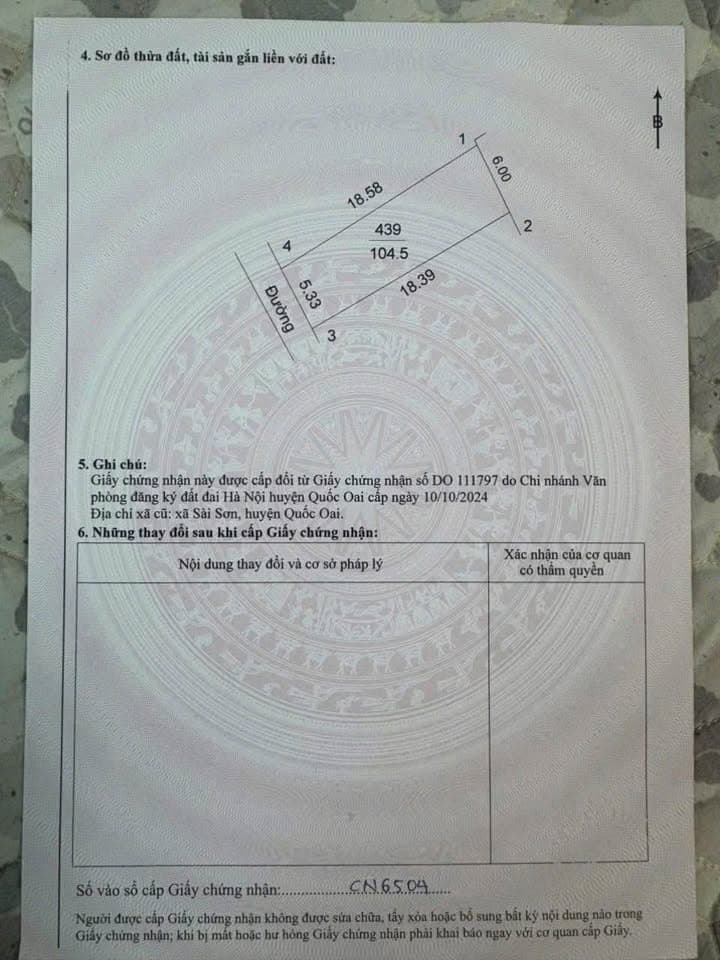 Bán đất H. Quốc Oai, Tp. Hà Nội - Ảnh 3