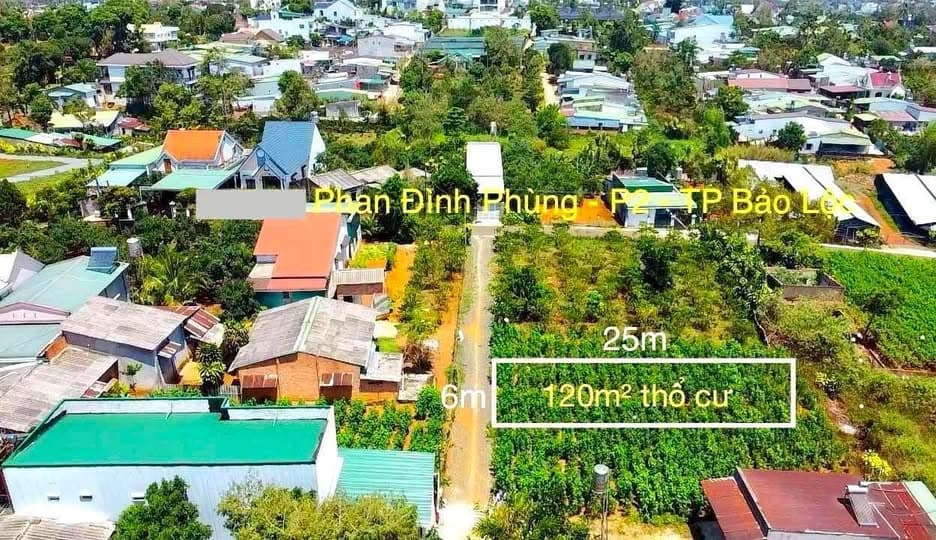 Bán đất Đ. Phan Đình Phùng, P. 2, Tp. Bảo Lộc, T. Lâm Đồng