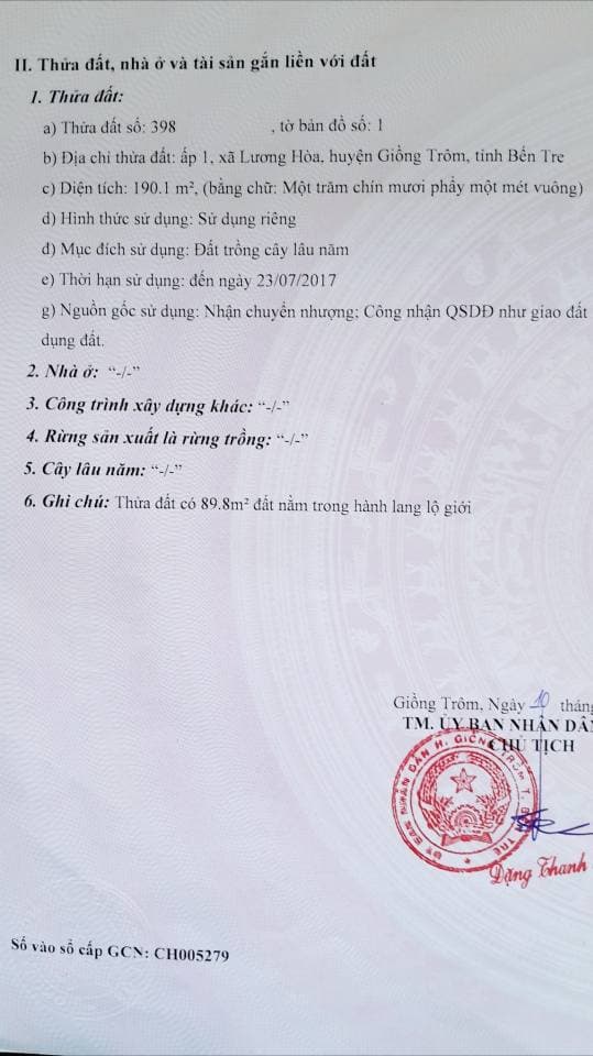 Bán nhà mặt phố Đ. Tỉnh lộ 885, Tp. Bến Tre, T. Bến Tre - Ảnh 3