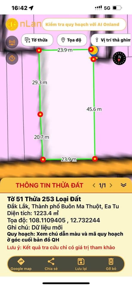 Bán đất P. Tân An, Tp. Buôn Ma Thuột, T. Đắk Lắk - Ảnh 2
