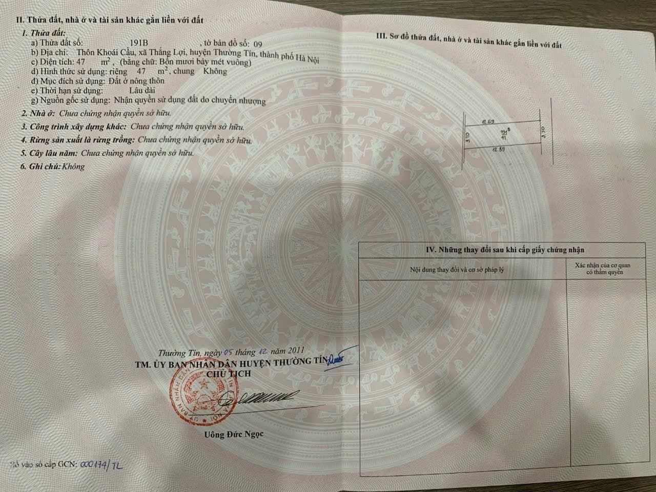 Bán đất H. Thường Tín, Tp. Hà Nội - Ảnh 2