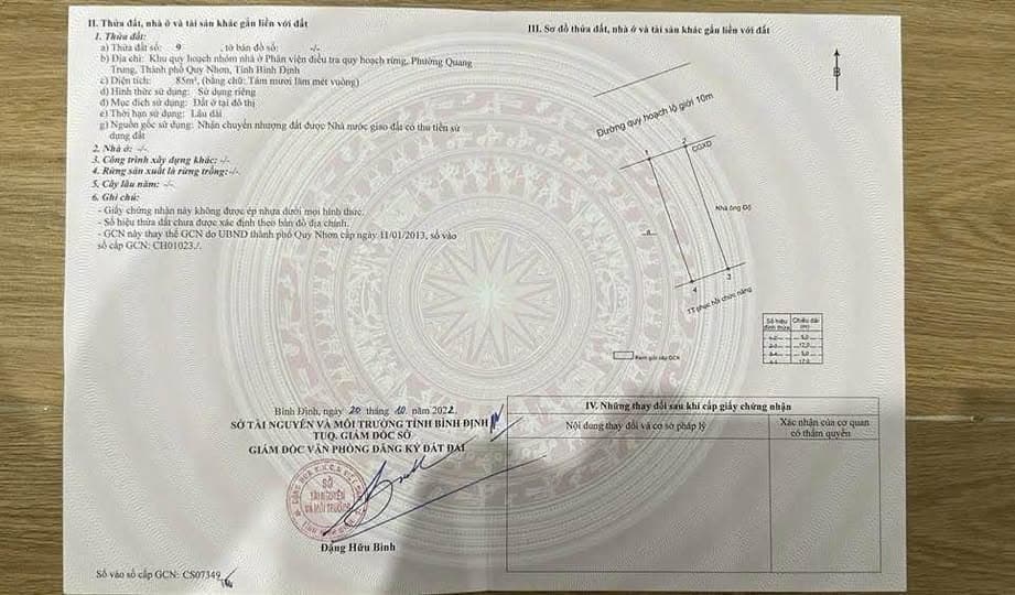 Bán nhà mặt phố Tp. Quy Nhơn, T. Bình Định