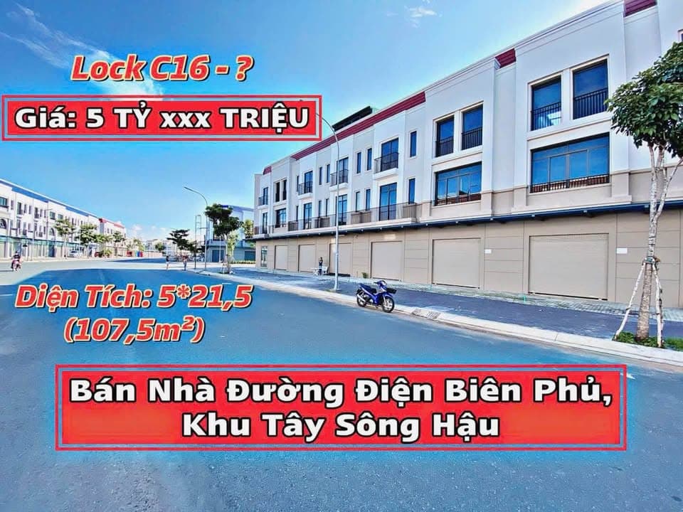 Bán nhà mặt phố Khu đô thị Diamond City (Khu đô thị Tây Sông Hậu), Đ. Thoại Ngọc Hầu, P. Mỹ Phước, Tp. Long Xuyên, T. An Giang