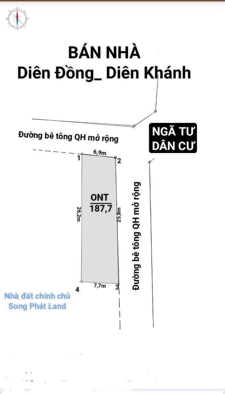 Bán nhà riêng X. Diên Đồng, H. Diên Khánh, T. Khánh Hòa