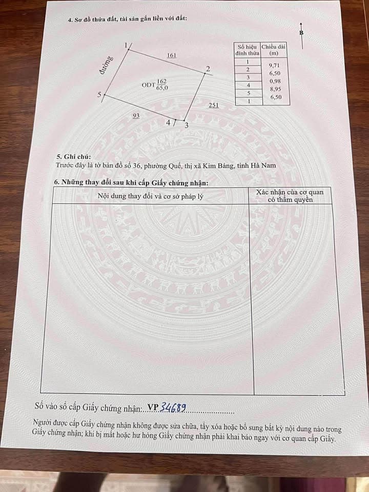 Bán đất Tt. Quế, H. Kim Bảng, T. Hà Nam