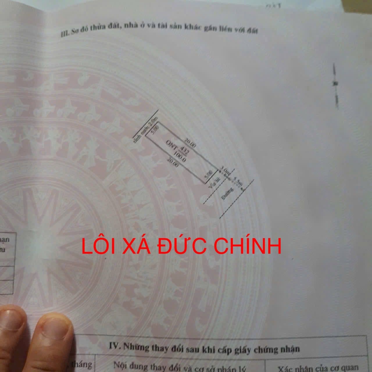 Bán đất nền dự án X. Đức Chính, H. Cẩm Giàng, T. Hải Dương