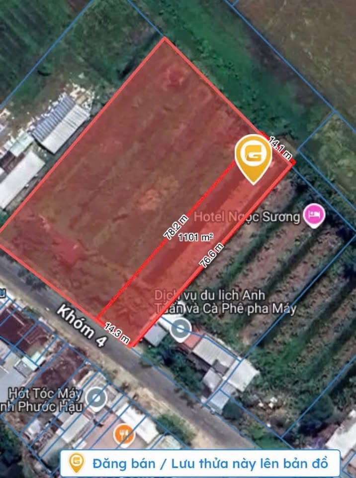 Bán đất X. Tân Long Hội, H. Mang Thít, T. Vĩnh Long