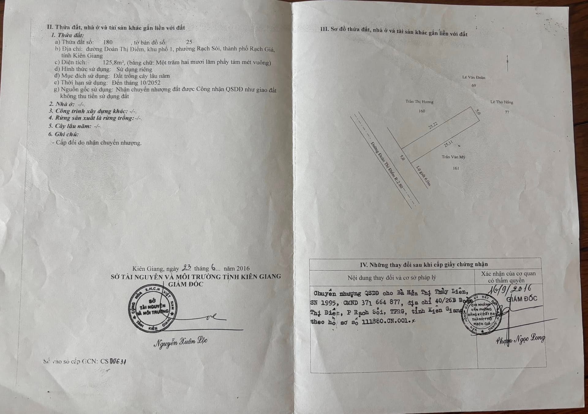 Bán nhà riêng Đ. Đoàn Thị Điểm, P. Rạch Sỏi, Tp. Rạch Giá, T. Kiên Giang - Ảnh 2