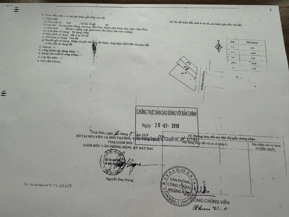 Bán nhà riêng Đ. Kim Đồng, Tp. Vĩnh Yên, T. Vĩnh Phúc - Ảnh 2