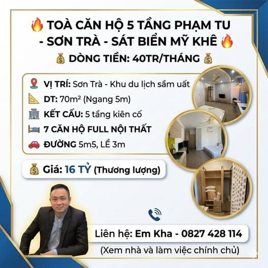 Bán nhà riêng Đ. Phạm Tu, Q. Sơn Trà, Tp. Đà Nẵng