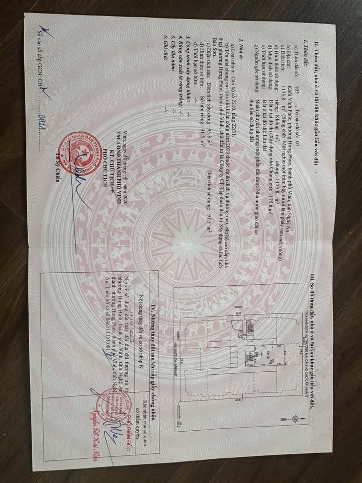 Bán căn hộ chung cư Bảo Sơn Complex, Tp. Vinh, T. Nghệ An