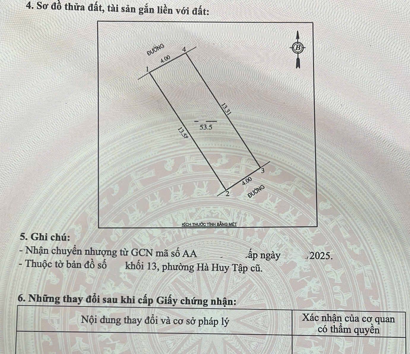 Bán nhà riêng P. Hà Huy Tập, Tp. Vinh, T. Nghệ An