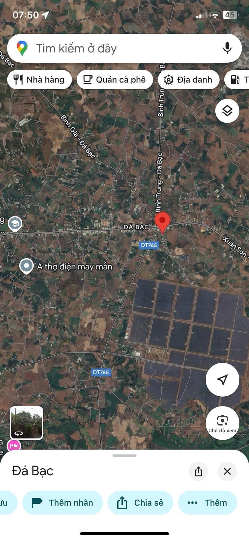 Bán đất X. Đá Bạc, H. Châu Đức, T. Bà Rịa - Vũng Tàu