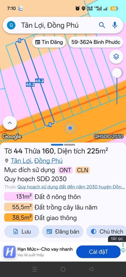Bán đất X. Tân Lợi, H. Đồng Phú, T. Bình Phước - Ảnh 3