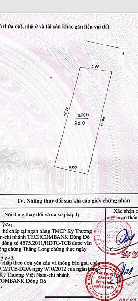 Bán đất X. Ngọc Hồi, H. Thanh Trì, Tp. Hà Nội