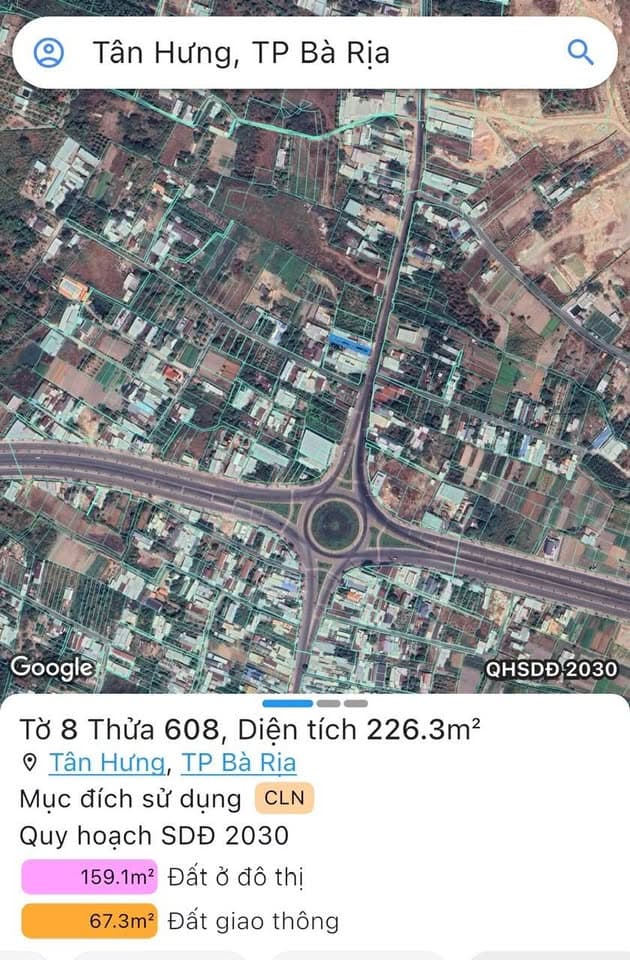 Bán đất P. Lê Trọng Tấn, Tx. Phú Mỹ, T. Bà Rịa - Vũng Tàu