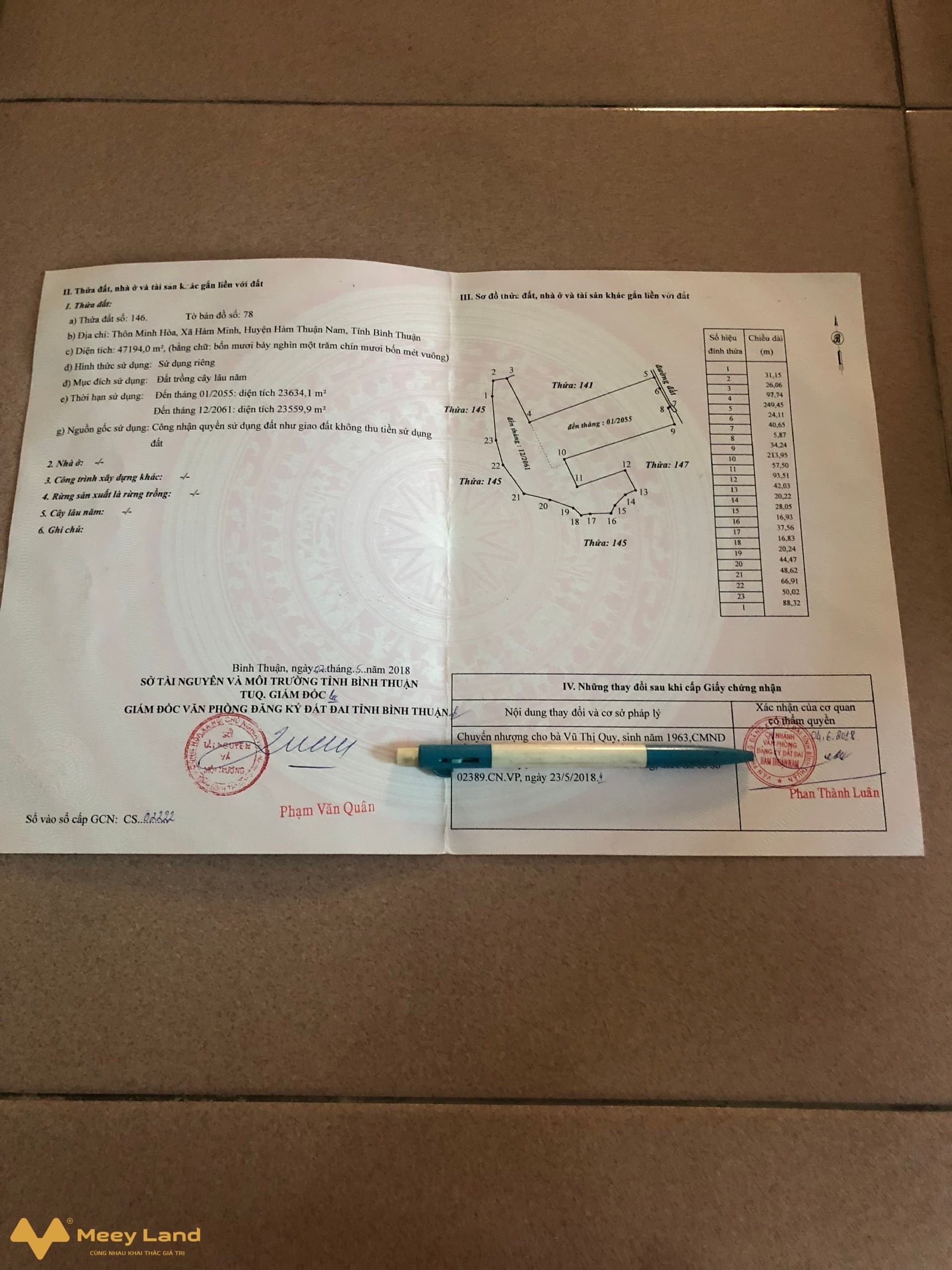 Bán trang trại Bán Vườn Thanh Long, Đ. 719, X. Hàm Minh, H. Hàm Thuận Nam, T. Bình Thuận - Ảnh 2