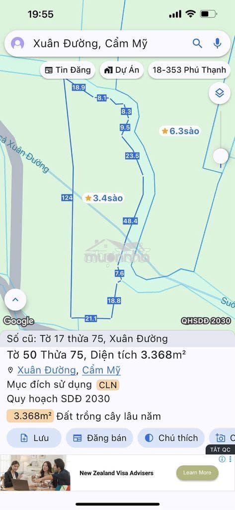 Bán đất Bán Đất 9663m2 Xã Xuân Đường,Cẩm Mỹ, Đồng Nai, Gần Sân Bay Long Thành - Ảnh 3