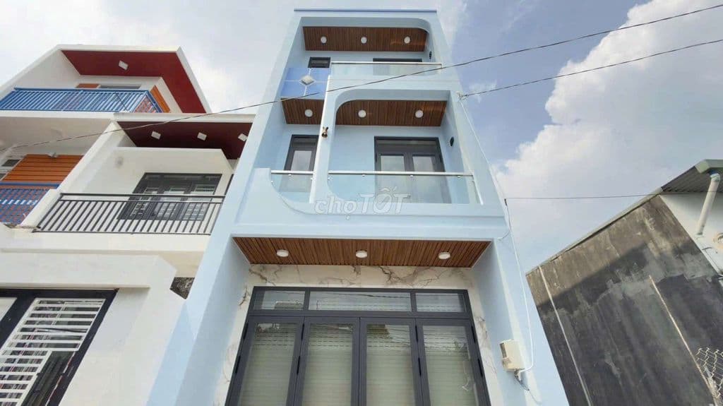 Nhà 1 trệt 2 lầu đẹp 4x20m Shr đg ô tô ngay Lê Thị Hà giao Tân Xuân 1.