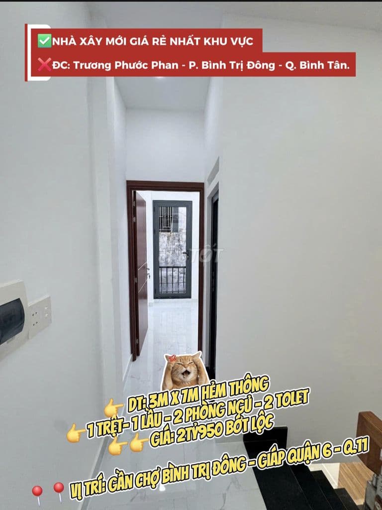 Dưới 3 tỷ - Nhà đẹp 2 phòng ngủ - Sát bên Q6 - Chủ gởi em bán ạ🥰 - Ảnh 3