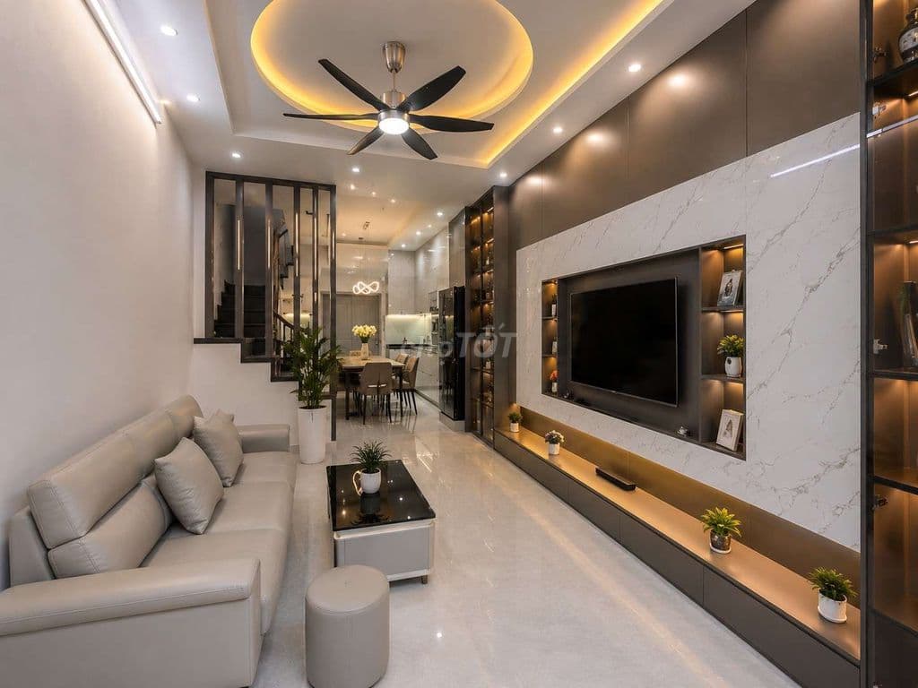 Nhà phố Nguyễn An Ninh, 39m*5T KCBT sau QH ra mặt phố, ngõ to ôtô gần