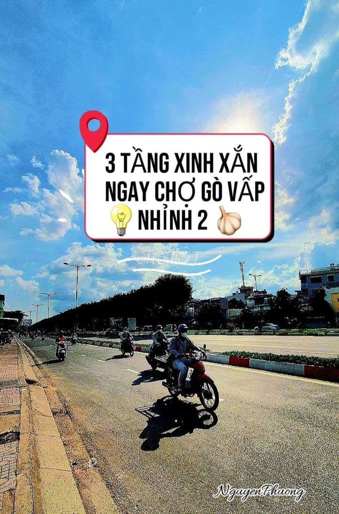 3 TẦNG XINH XẮN NGAY CHỢ GÒ VẤP, NHỈNH 2🧄