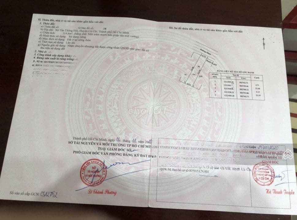 Bán đất thổ cư xã Tân Thông Hội Củ Chi, cách QL 22 500m