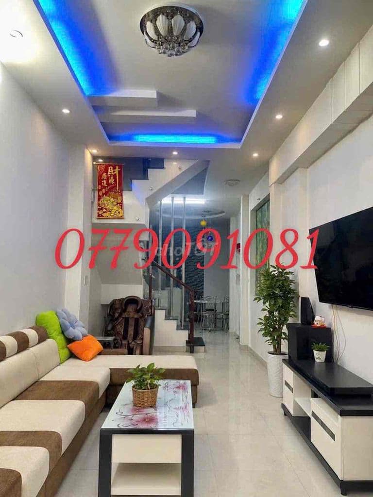 BÁN NHÀ GẦN LÝ THƯỜNG KIỆT - TÂN BÌNH – 4,5 x 15 - 3 TẦNG – Ở NGAY -