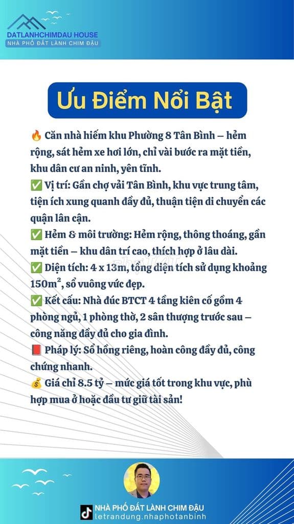 GIẢM MẠNH! NHÀ HXH VF3, 4 TẦNG ĐÚC GẦN BẢY HIỀN, 52M2*4PN, CHỈ 8.5 TỶ! - Ảnh 2