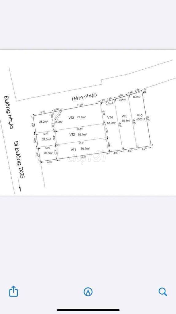 BÁN 6 NỀN 1/ TX25. Đường Thông - Ảnh 2