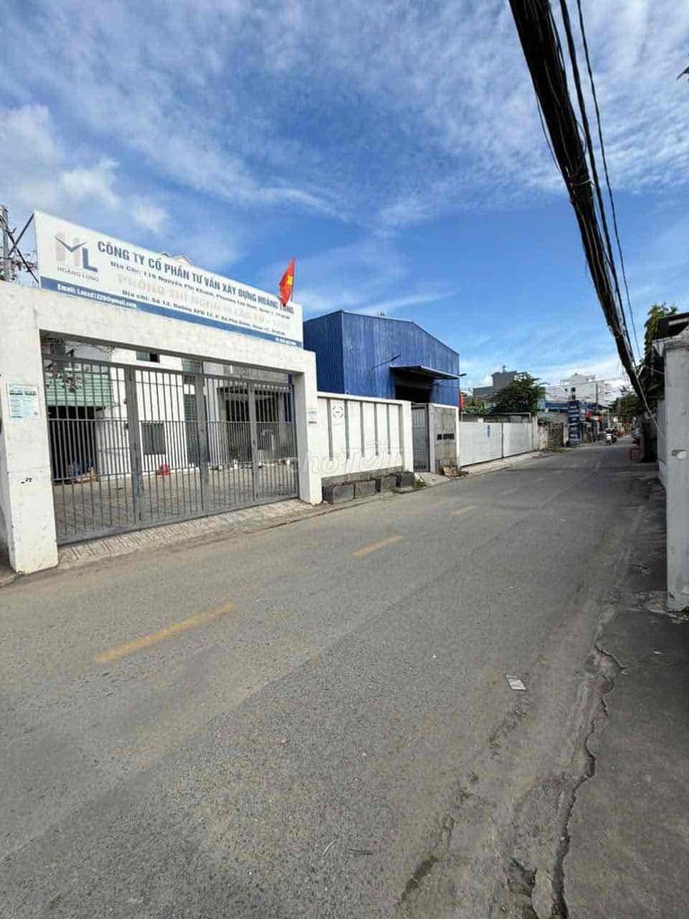 xưởng đường An Phú Đông 12 phường An Phú Đông Q12 dt: 600m2