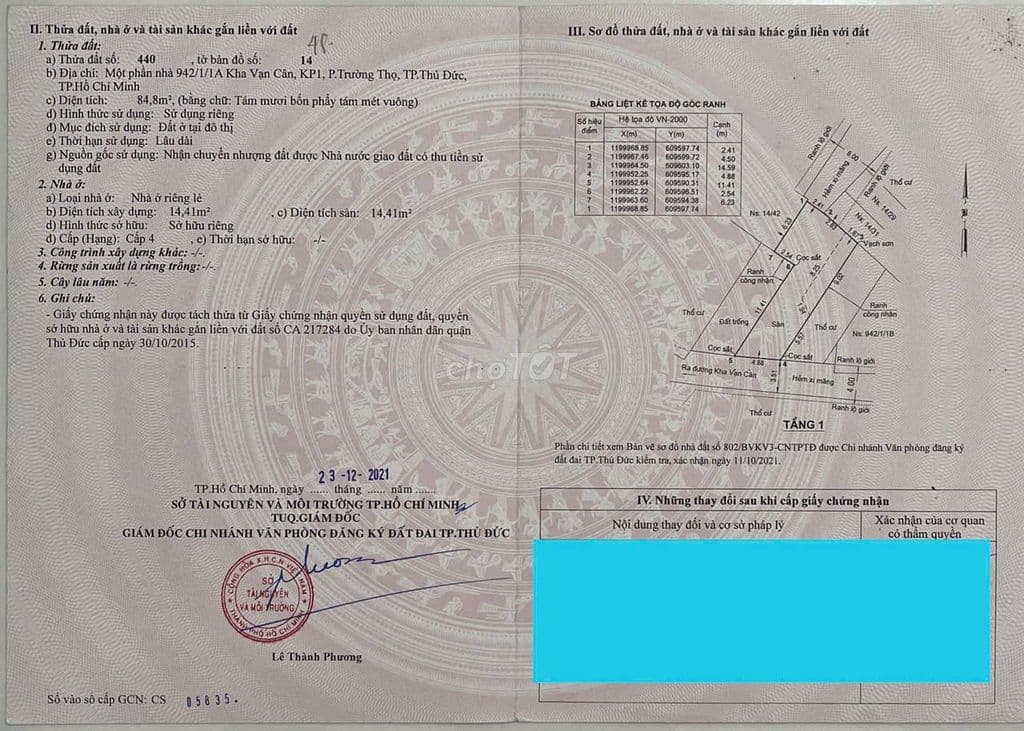 Bán Lô Đất Kha Vạn Cân Chợ Thủ Đức Diện Tích : 84,8m2 💥Đất Ở Đô Thị - Ảnh 3