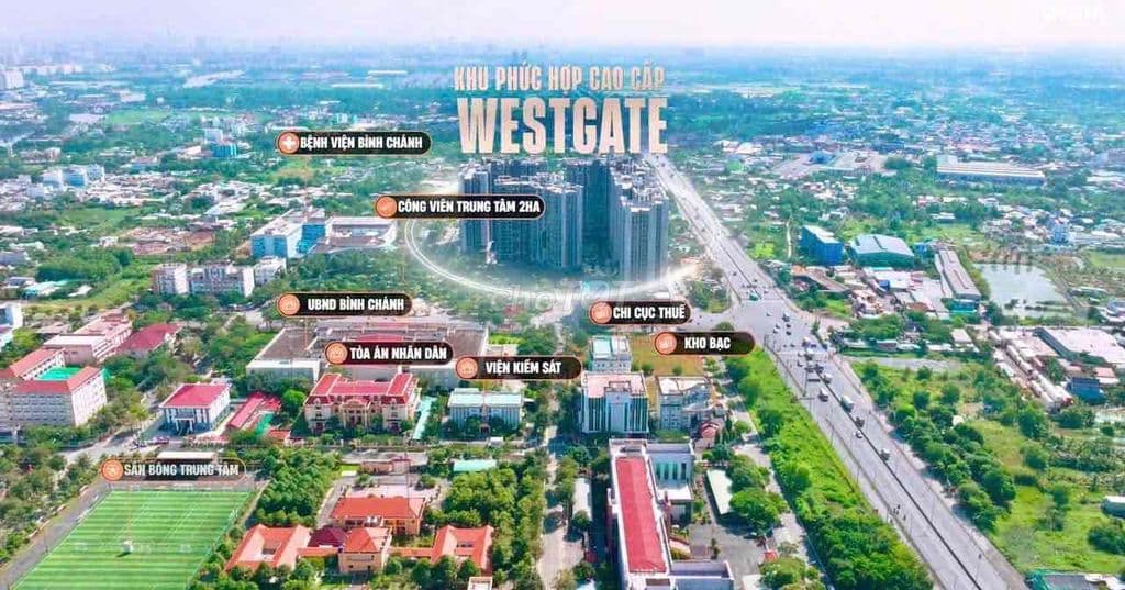 Cho thuê căn hộ Westgate 2PN 2WC full nội thất cực đẹp, View hồ bơi, Ở